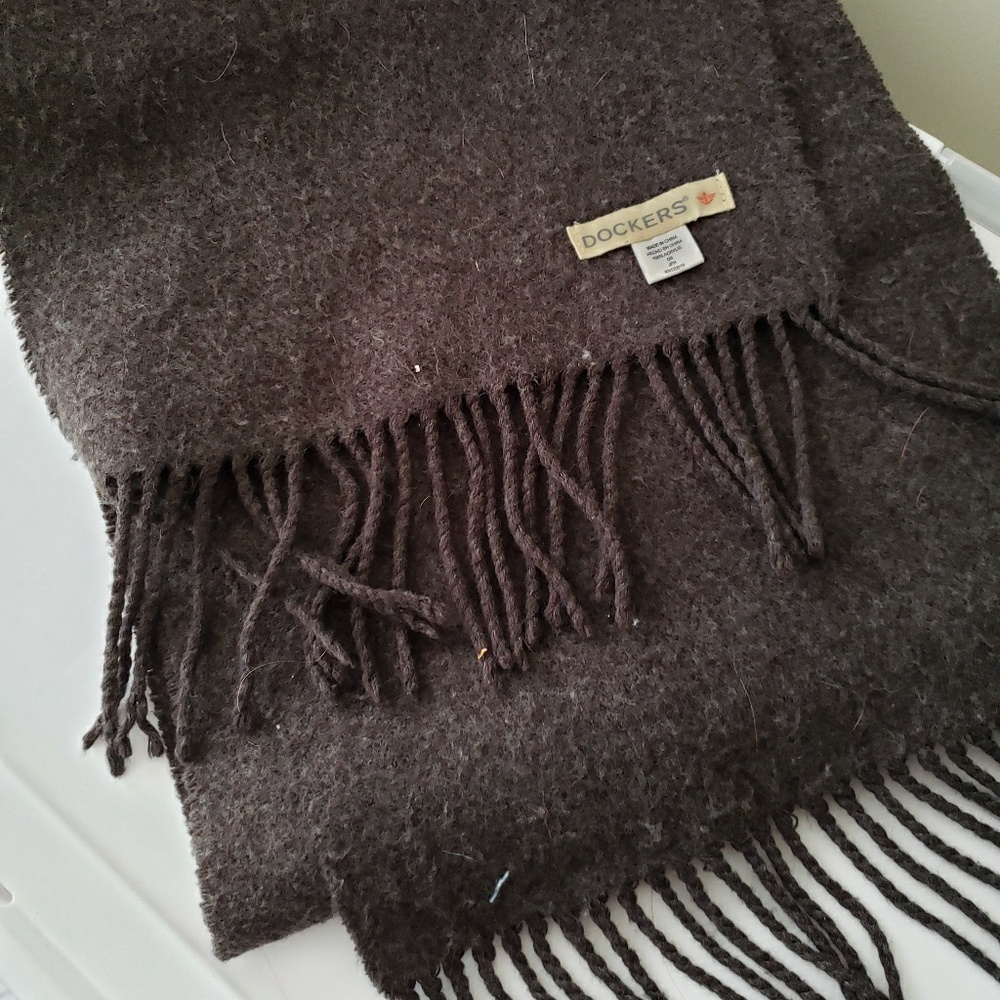Dockers Dark Grey Acrylic Scarf